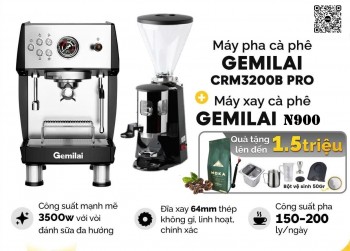 Combo máy pha Gemilai CRM 3200b Pro & máy xay N900