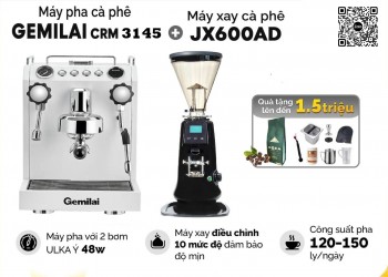 Combo máy pha Gemilai CRM 3415 và máy xay Jx600ad